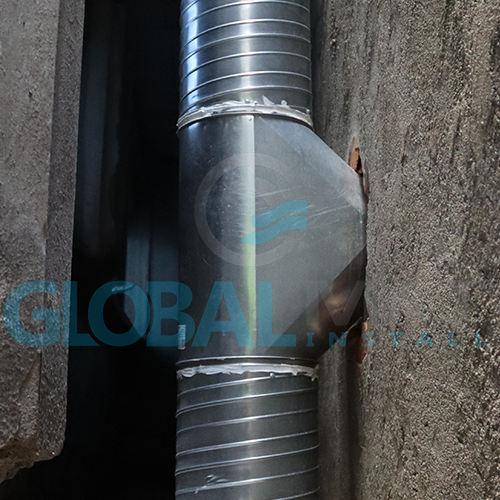 Circular exhaust ducting cf. EN 12101-7 - Exhaust Ducting - Global Mat Install